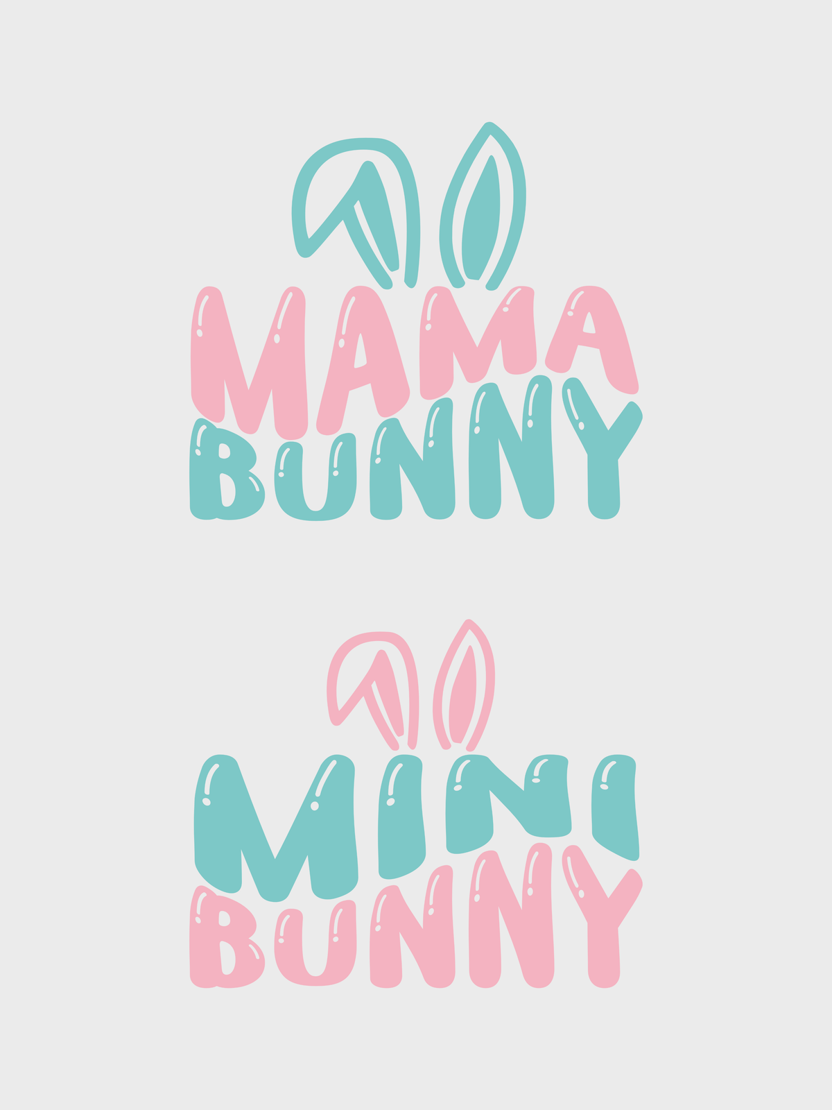 #21 "MAMA BUNNY + MINI BUNNY" Partner T-Shirt
