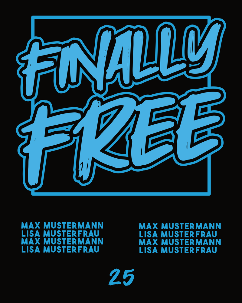 #33 "FINALLY FREE" - BASIC Hoodie -  47101