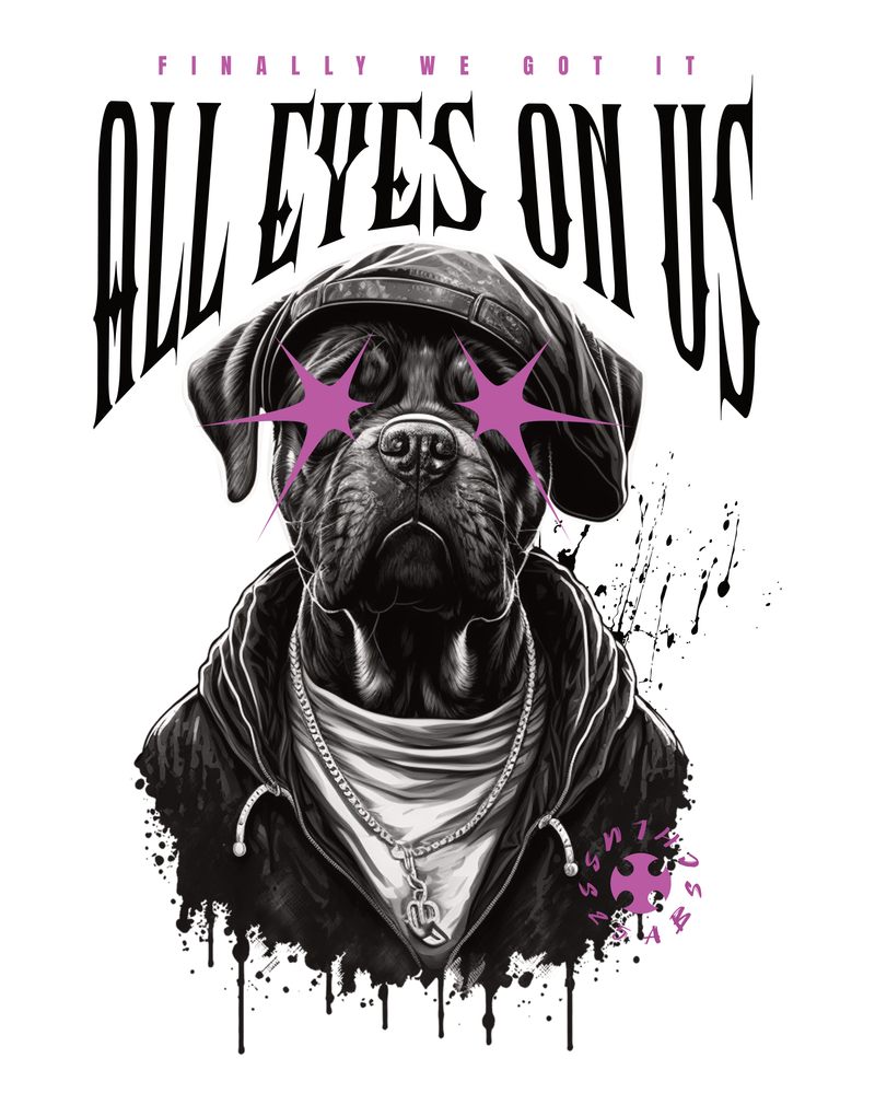 #24 "DOG EYES ON US" - BASIC Zip Jacket -
