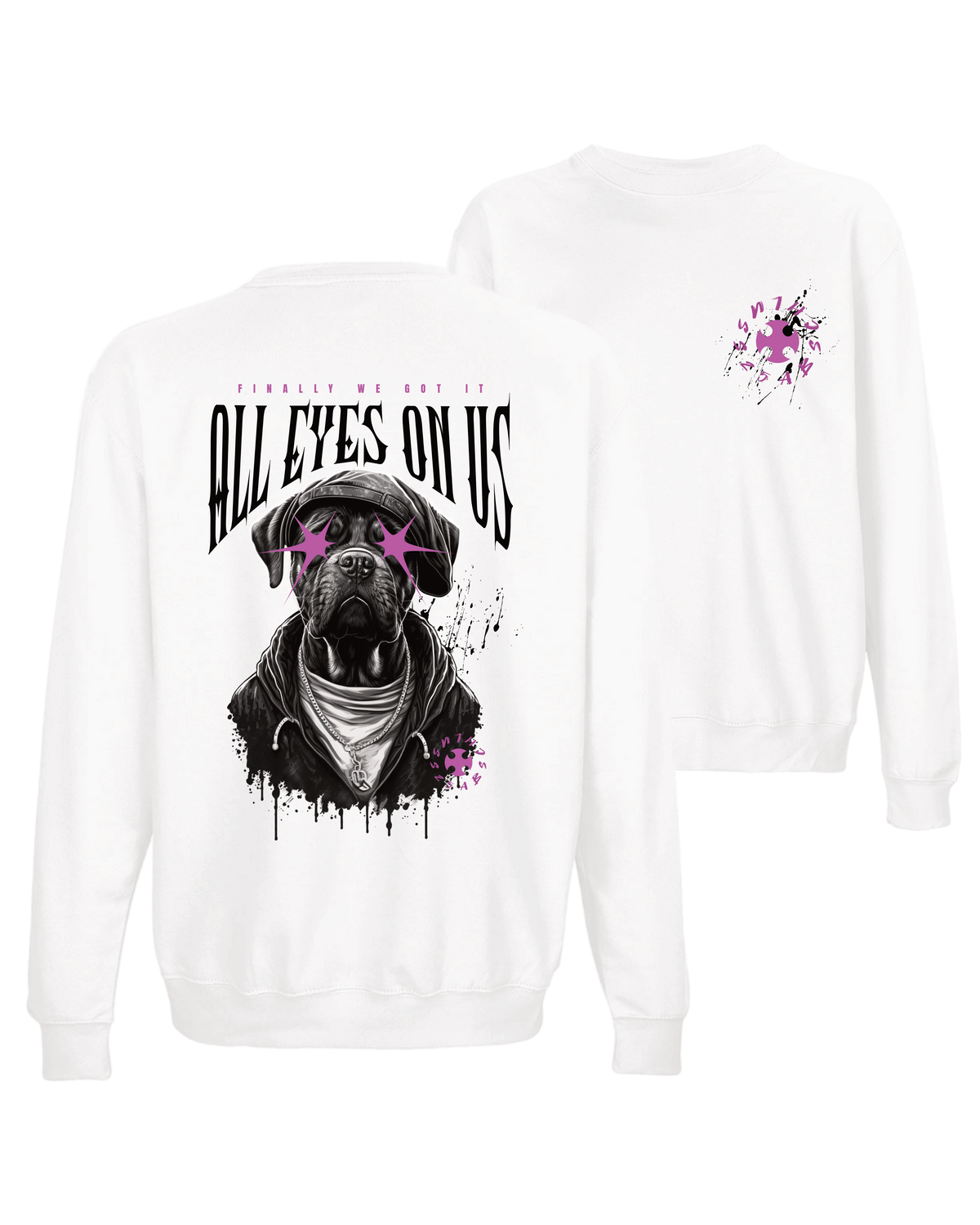 #24 "DOG EYES ON US" - BASIC Sweat - ID002