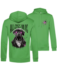#24 "DOG EYES ON US" - BIO Hoodie - WU33B