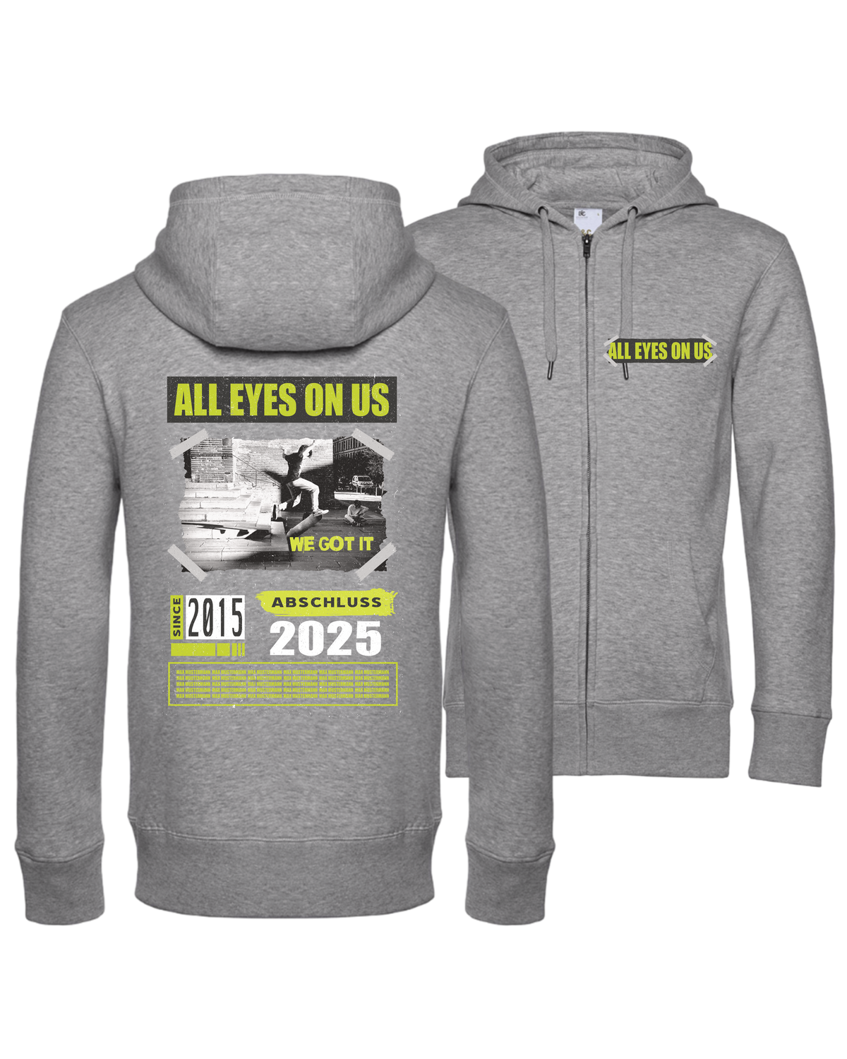 #21 "ALL EYES ON US" - PREMIUM Zip Jacket - WU03K