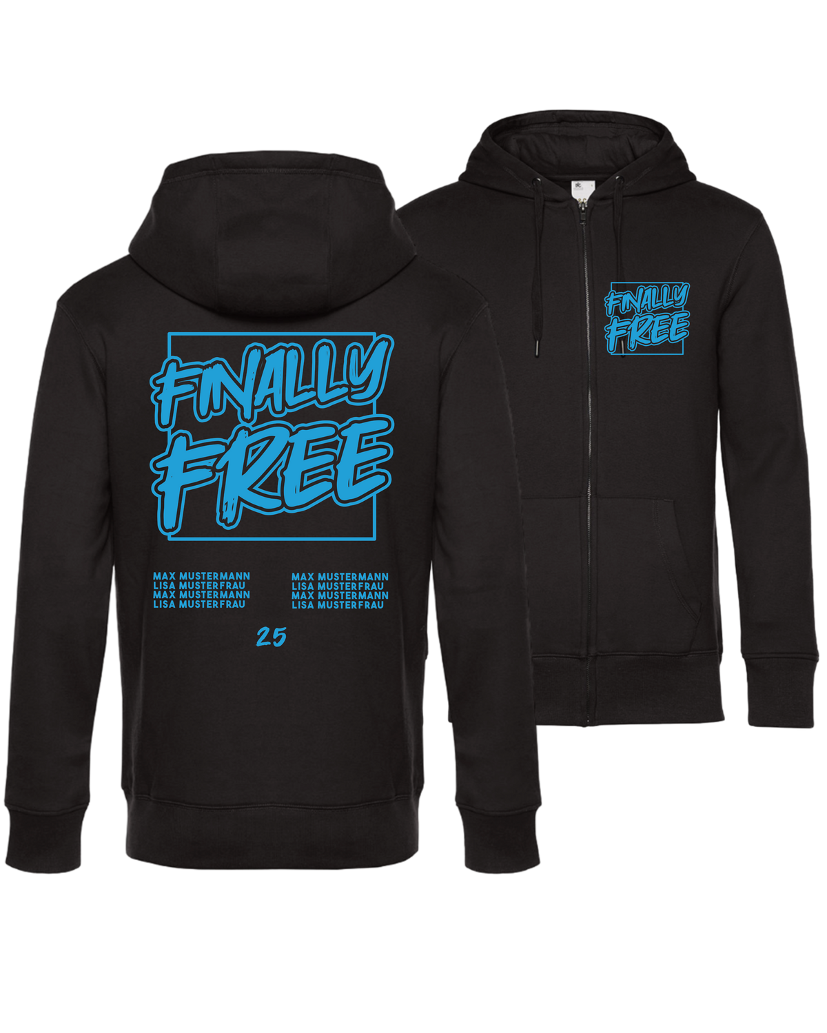 #33 "FINALLY FREE" - PREMIUM Zip Jacket - WU03K
