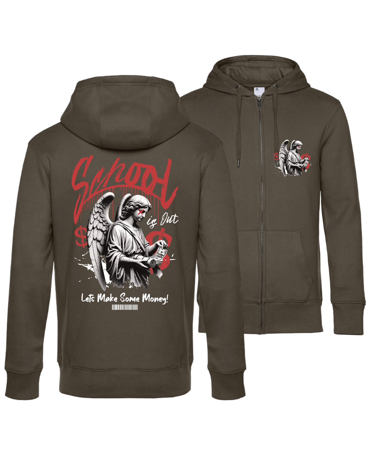 #18 "LETS MAKE SOME MONEY" - PREMIUM Zip Jacket - WU03K