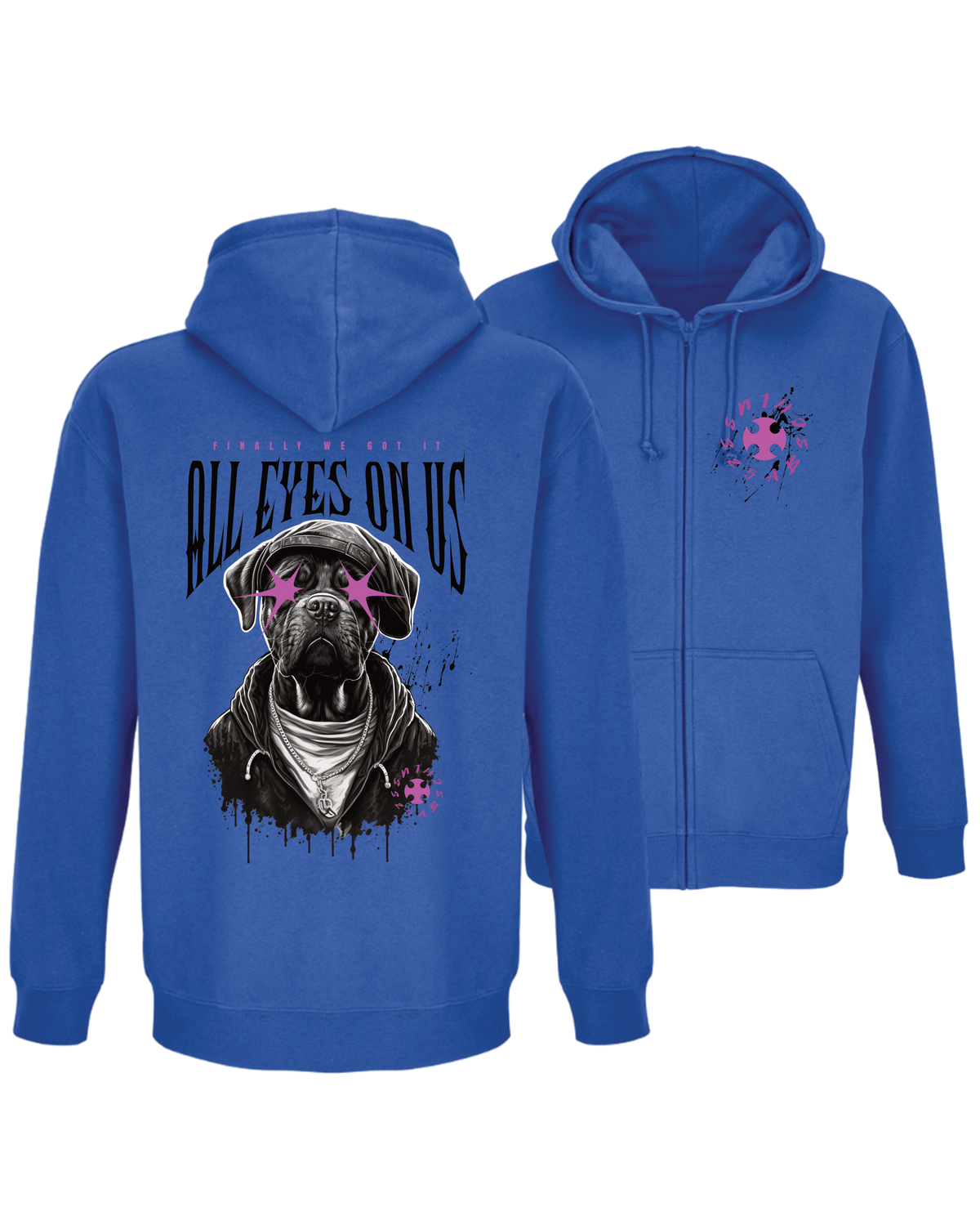 #24 "DOG EYES ON US" - BASIC Zip Jacket -