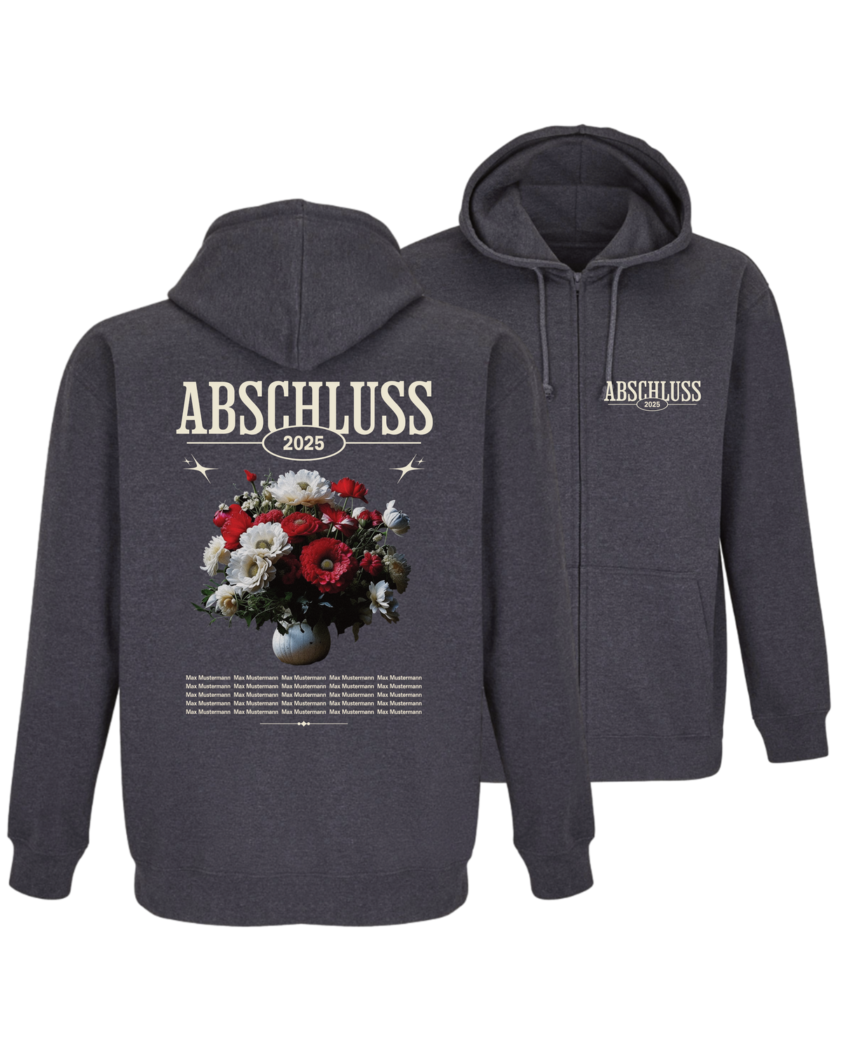 #25 "FLOWER POWER" - PREMIUM Zip Jacket - WU03K