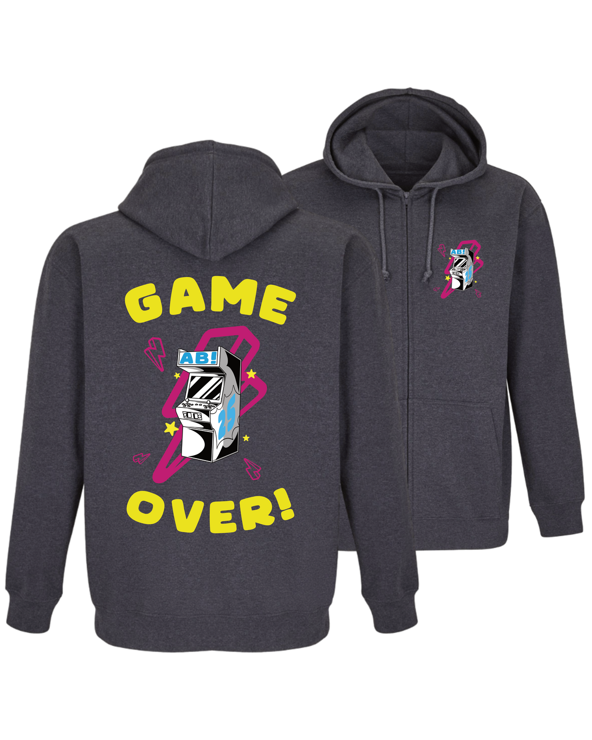 #11 "GAME OVER" - BASIC Zip Jacket -