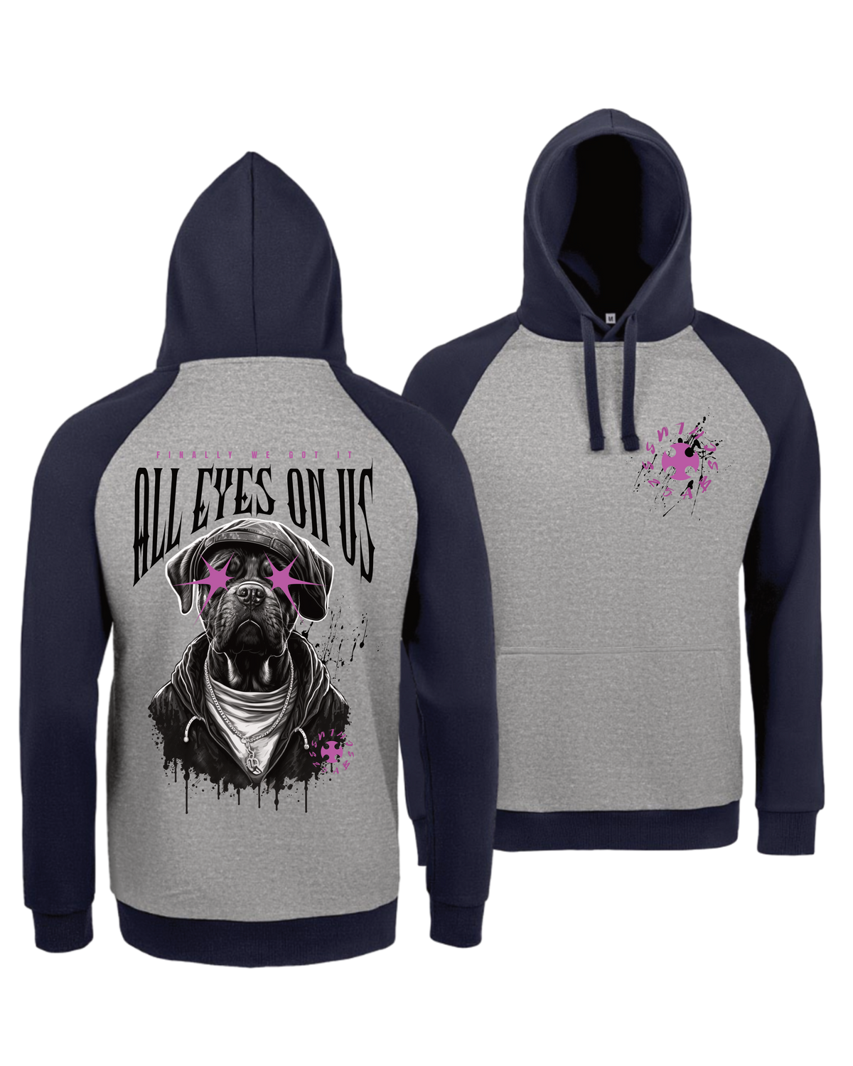 #24 "DOG EYES ON US" - EXTRAVAGANT Hoodie - 02998