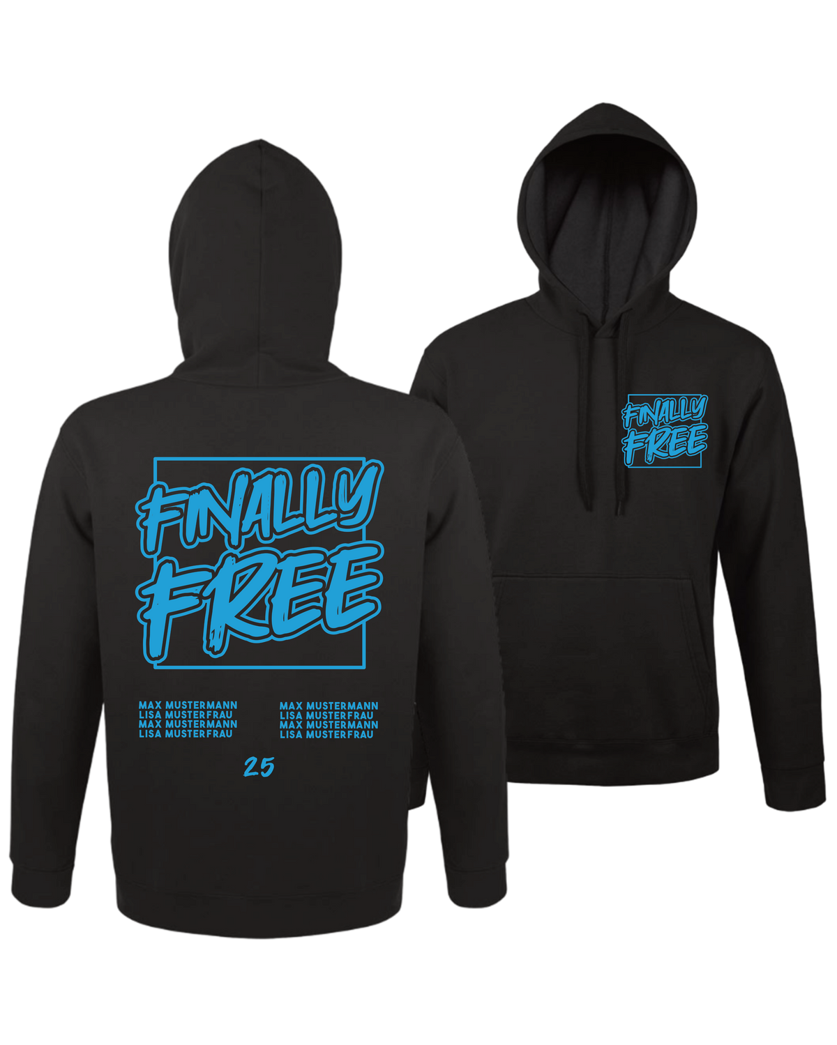 #33 "FINALLY FREE" - BASIC Hoodie -  47101