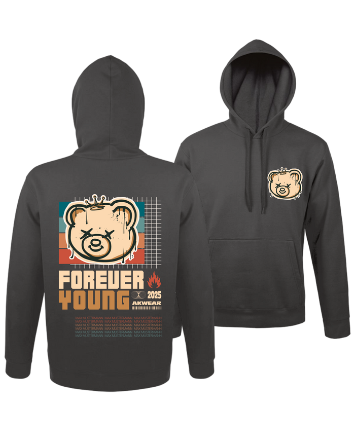 #15 "FOREVER YOUNG" - BASIC Hoodie -  47101