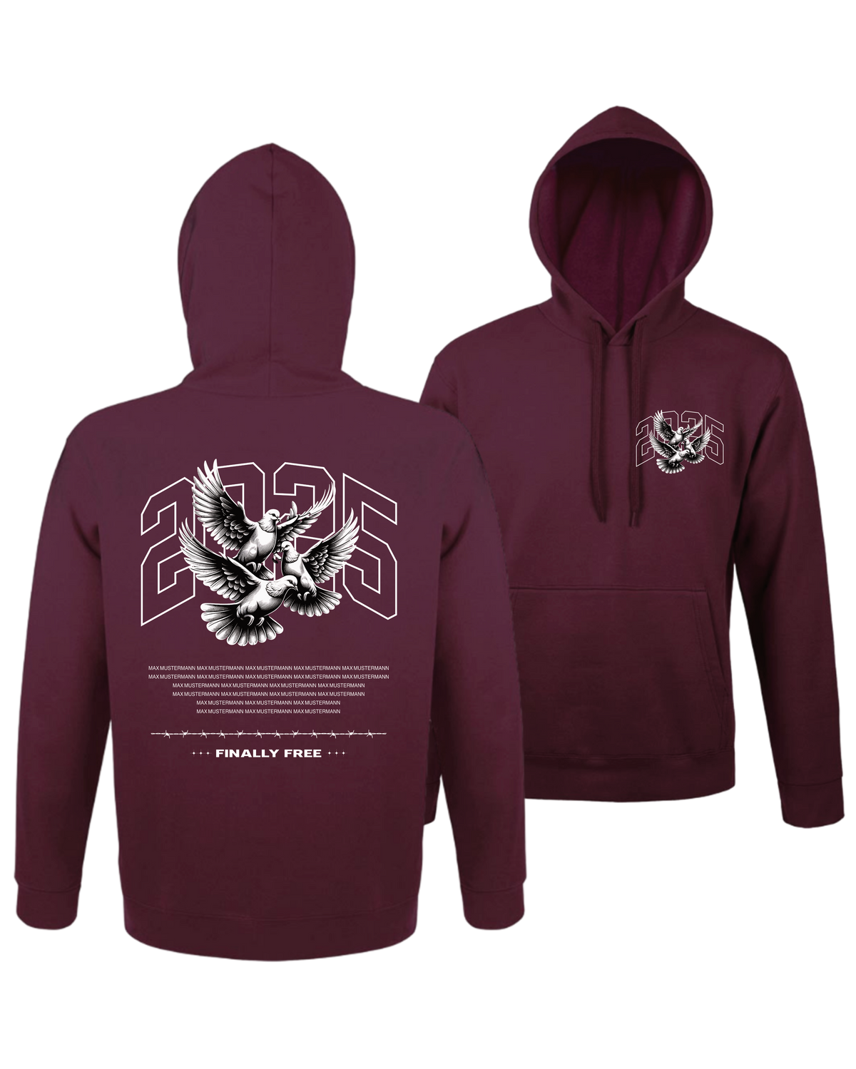 #22 "FREE LIKE BIRDS" - BASIC Hoodie -  47101