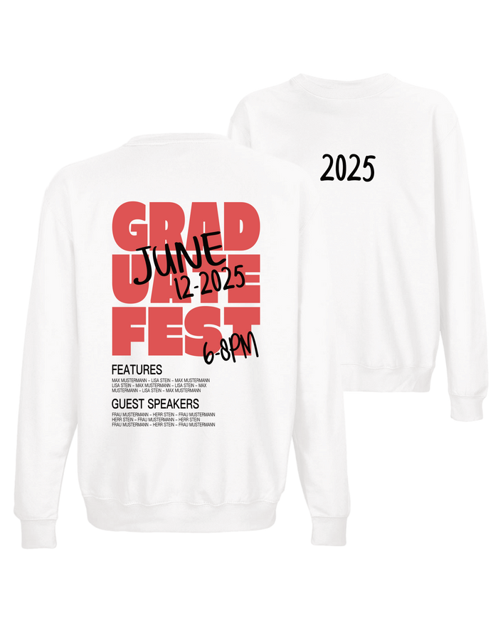 #16 "GRADUATE FEST" - BASIC Sweat - ID002