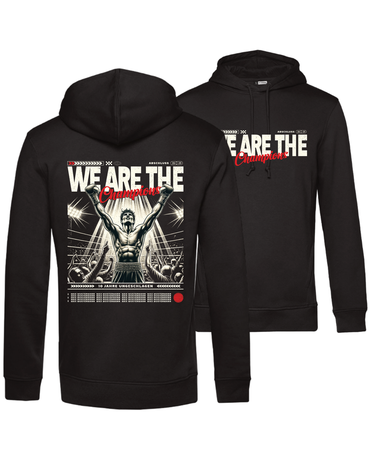 #1 "WE ARE THE CHAMPIONS" - BIO Hoodie - WU33B