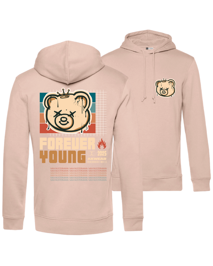 #15 "FOREVER YOUNG" - BIO Hoodie - WU33B