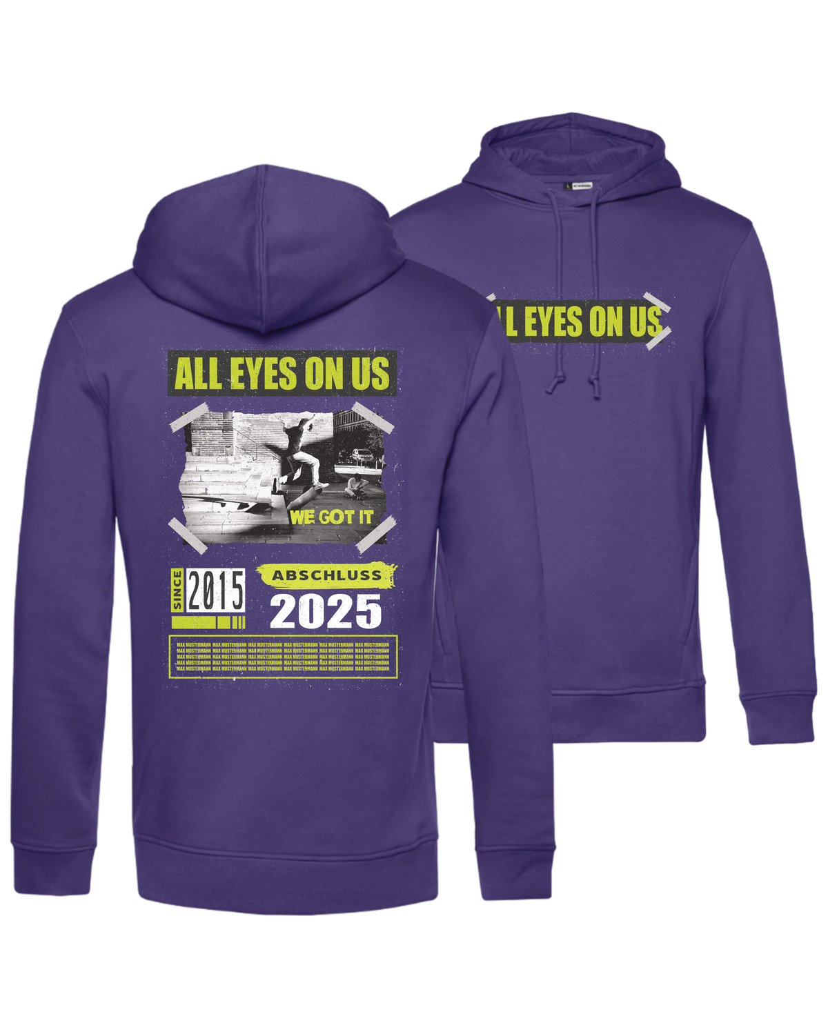 #21 "ALL EYES ON US" - BIO Hoodie - WU33B