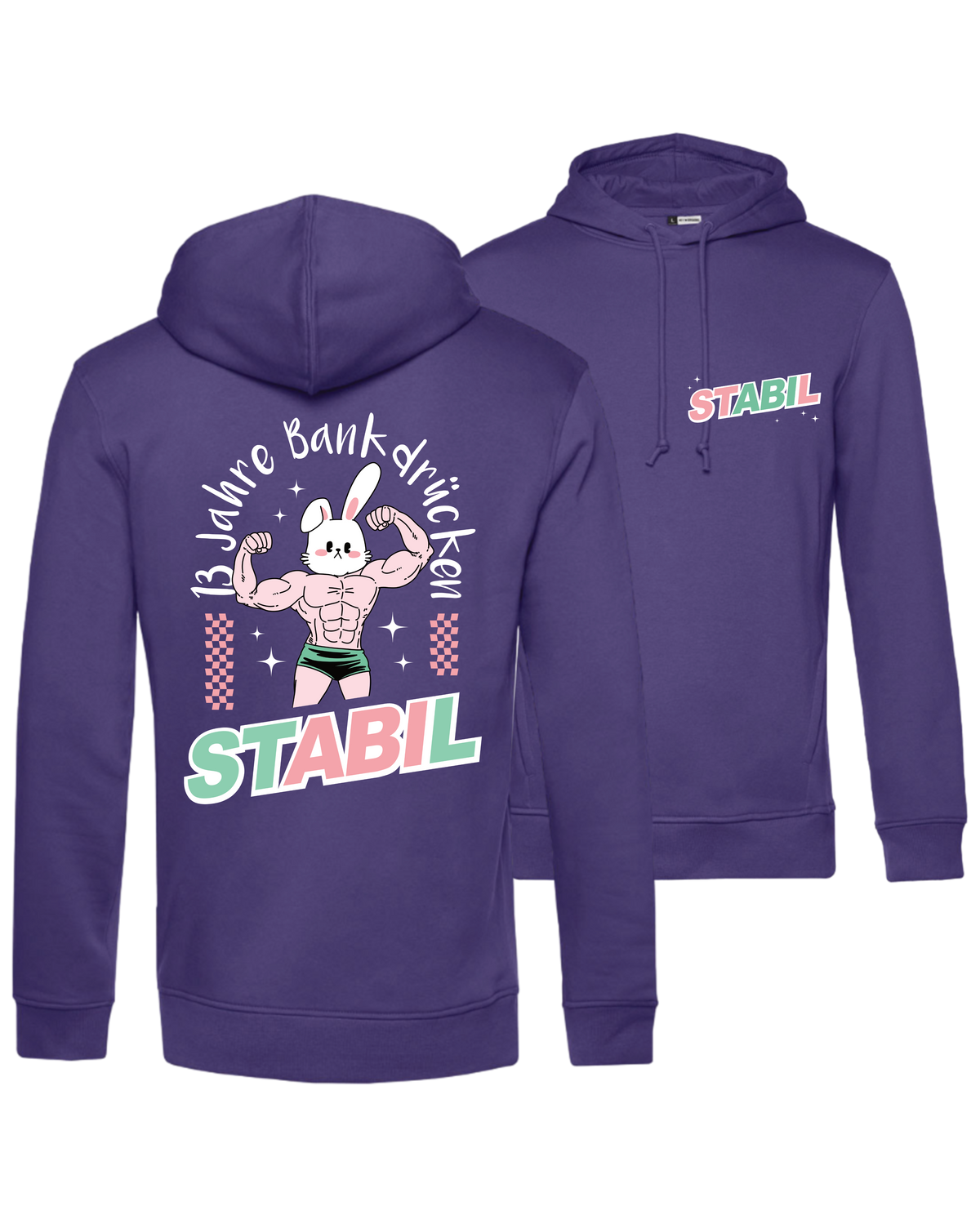 #7 "STABIL"   - BIO Hoodie - WU33B