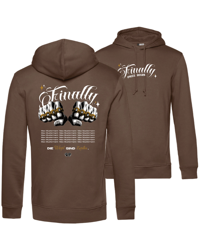 #29 "FINALLY FAUST DRAUF" - BIO Hoodie - WU33B