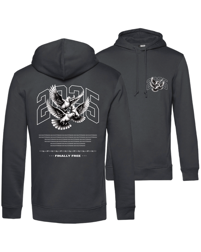 #22 "FREE LIKE BIRDS" - BIO Hoodie - WU33B