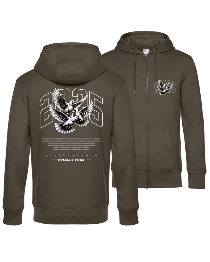 #22 "FREE LIKE BIRDS" - PREMIUM Zip Jacket - WU03K