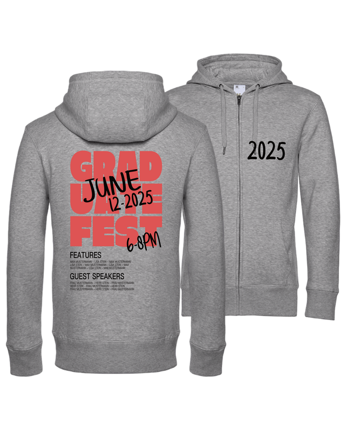#16 "GRADUATE FEST" - PREMIUM Zip Jacket - WU03K