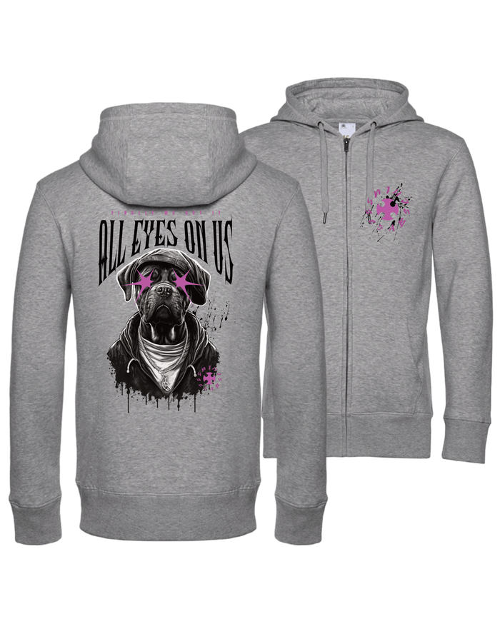 #24 "DOG EYES ON US" - PREMIUM Zip Jacket - WU03K