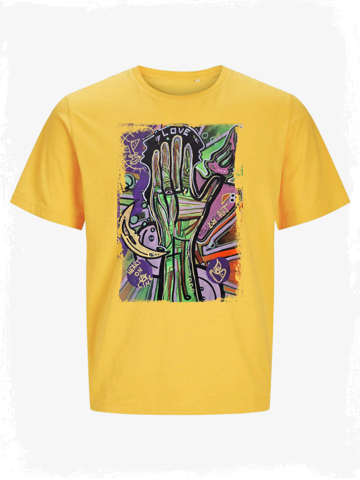 HEART ON A LINE - BIO T-SHIRT