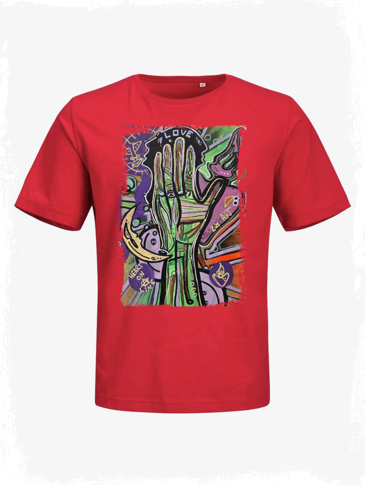 HEART ON A LINE - BIO T-SHIRT