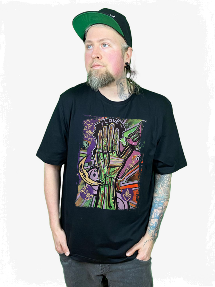 HEART ON A LINE - BIO T-SHIRT