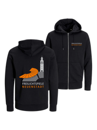 Unisex Bio Zip Hoodie Merch Freilichtspiele Neuenstadt | #schrift_logo