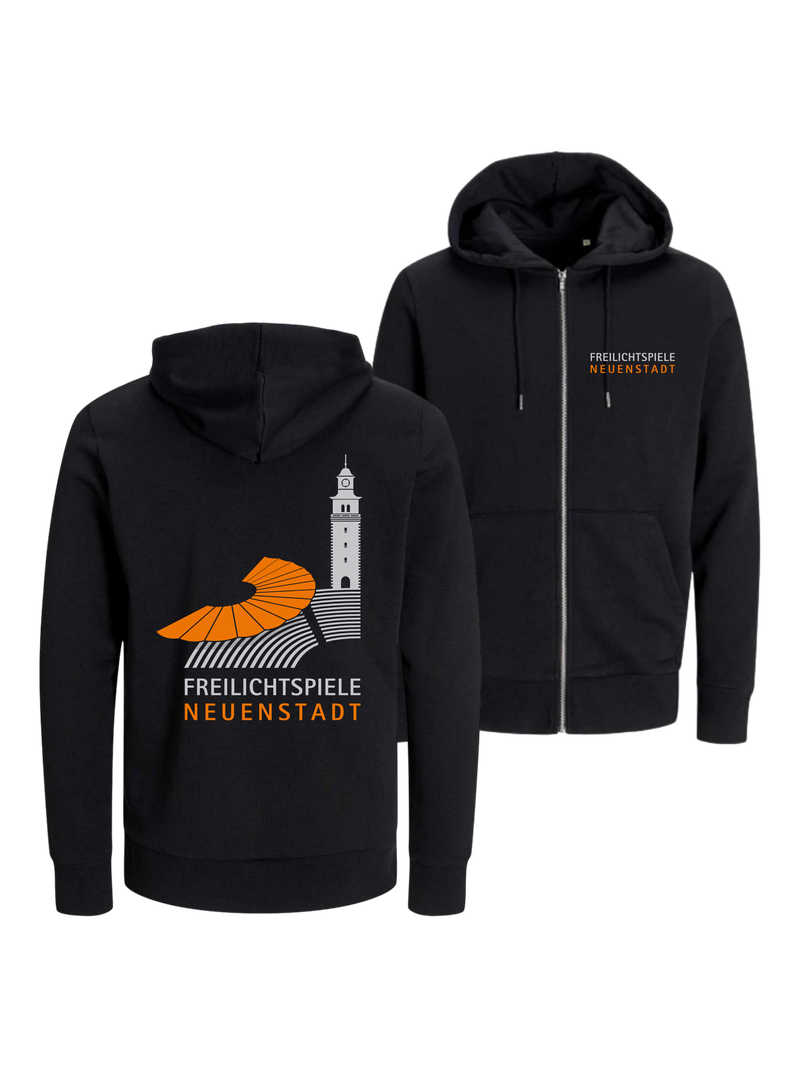 Unisex Bio Zip Hoodie Merch Freilichtspiele Neuenstadt | #schrift_logo