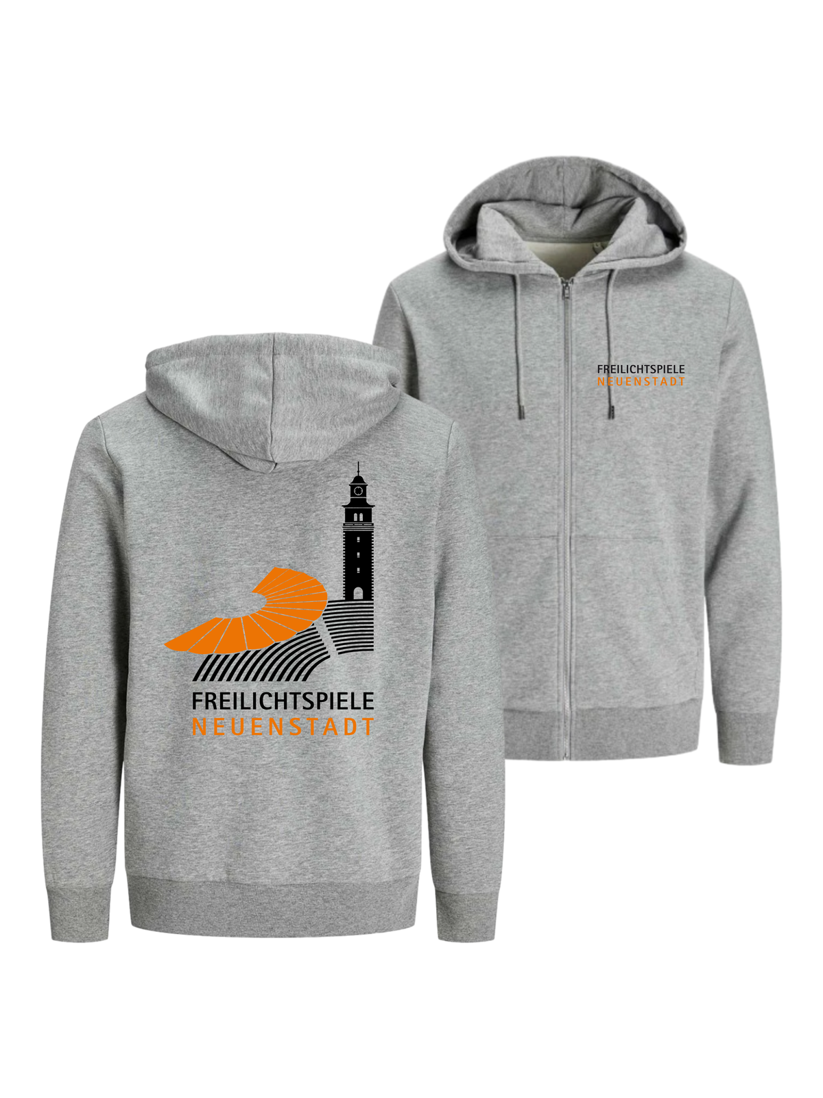 Unisex Bio Zip Hoodie Merch Freilichtspiele Neuenstadt | #schrift_logo
