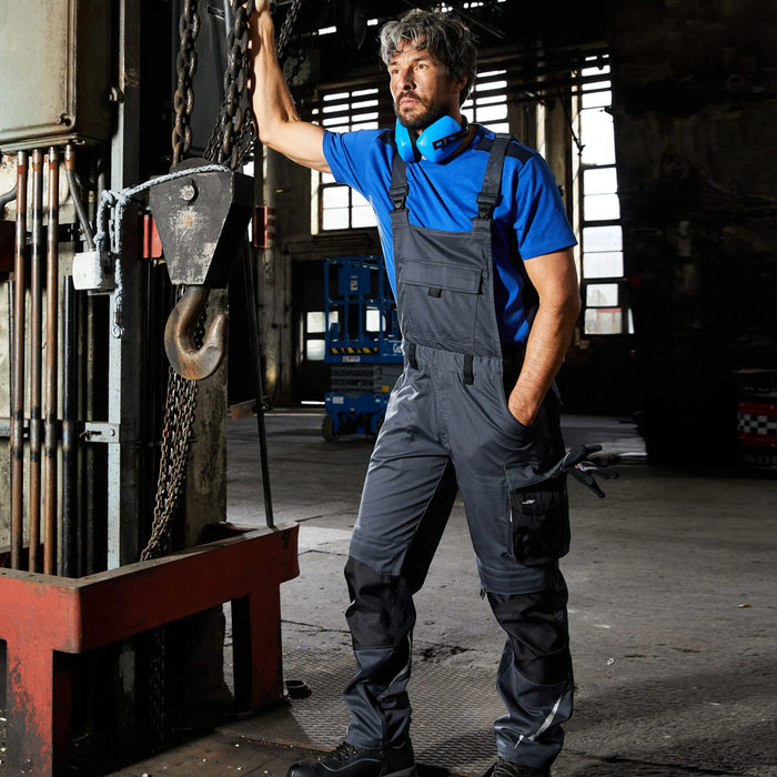 James & Nicholson Workwear Pants with Bib Strong - JN1833