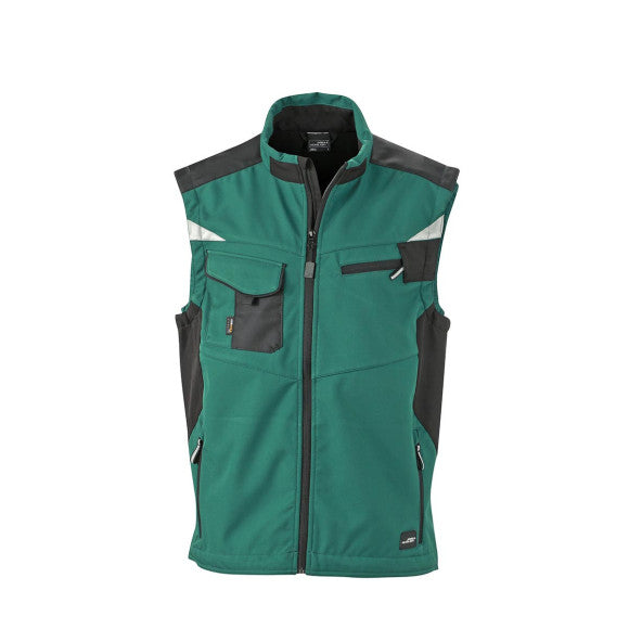 James & Nicholson Craftsmen Softshell Vest - JN845