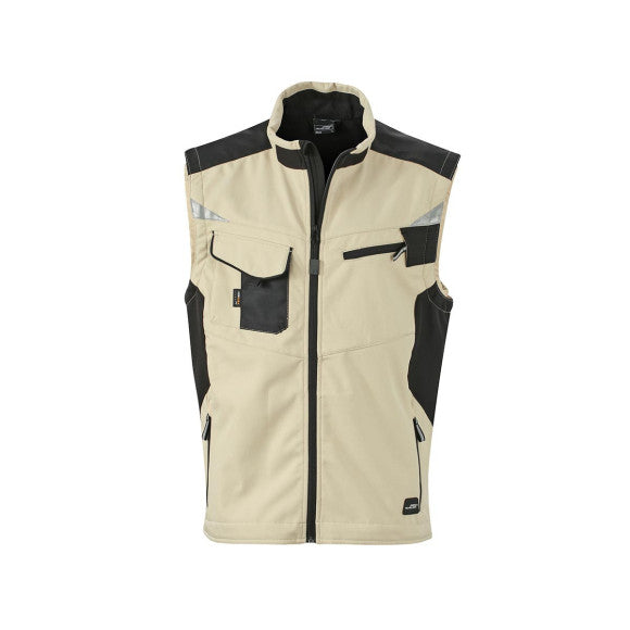 James & Nicholson Craftsmen Softshell Vest - JN845