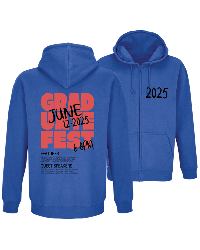 #16 "GRADUATE FEST" - BASIC Zip Jacket -