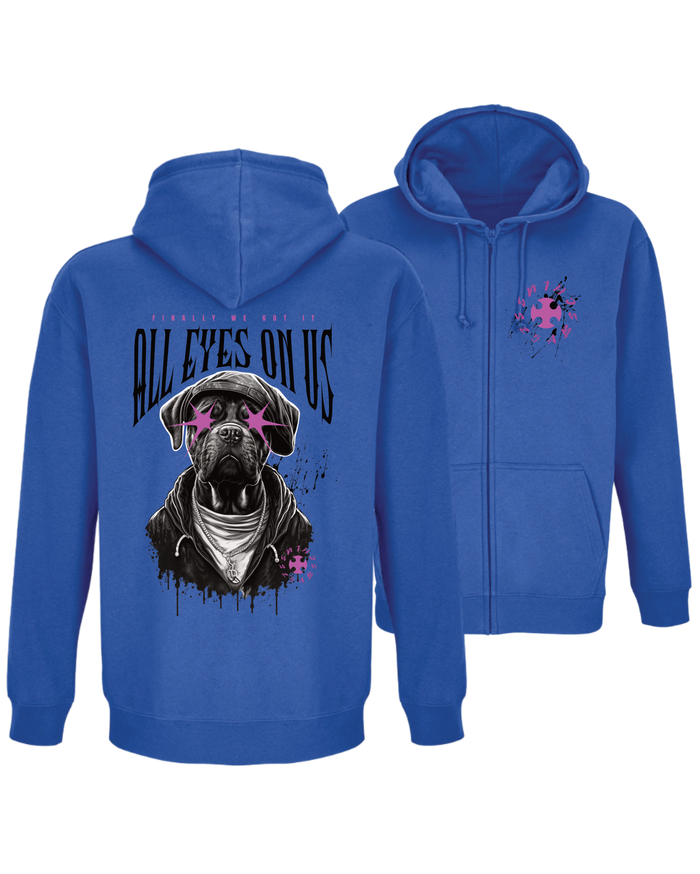#24 "DOG EYES ON US" - BASIC Zip Jacket -