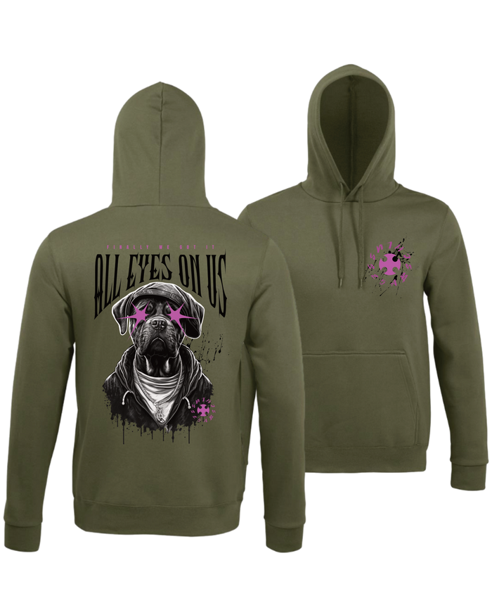 #24 "DOG EYES ON US" - BASIC Hoodie -  47101